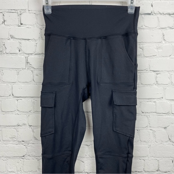 ECHT Black Cargo Leggings High Waist Size Small - Picture 3 of 5